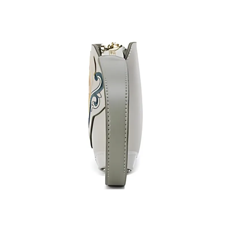 Ancient Yi Xi Cow Leather Wrist Bag Trumpets Women's Jade Hairpin Asphalt Gray-2