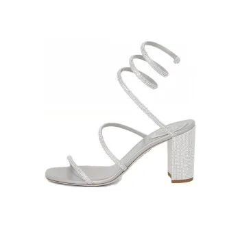 René Caovilla 85mm Rhinestone embellished Sandals