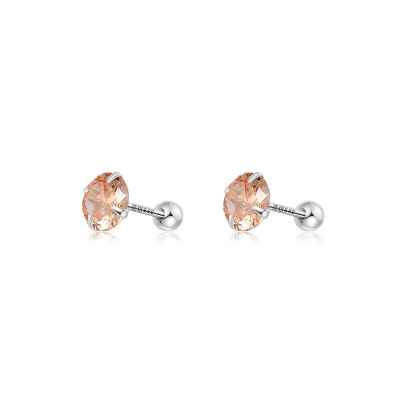 GIFU S999 Fine Silver Stud Earrings Women's-3