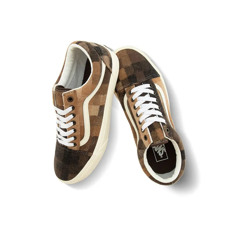 Vans Old Skool 'Checkerboard Sweater Brown'-2