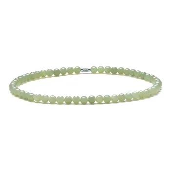 MARY WINDSOR Hetian Jade Clear Water Necklace Pale Greenish White Jade Women's