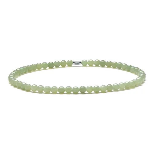 MARY WINDSOR Hetian Jade Clear Water Necklace Pale Greenish White Jade Women's