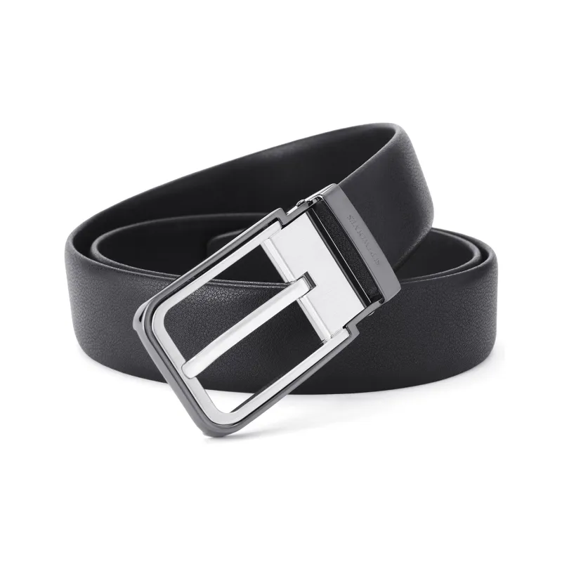 SEPTWOLVES Split Cow Leather Leather Belts Men's Width 3.5CM-1