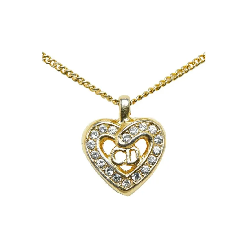 DIOR Cd Heart pendant Necklace-2