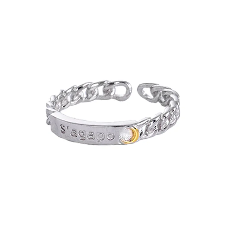 Chongqing Gold Store S925 Silver Rings Unisex-5