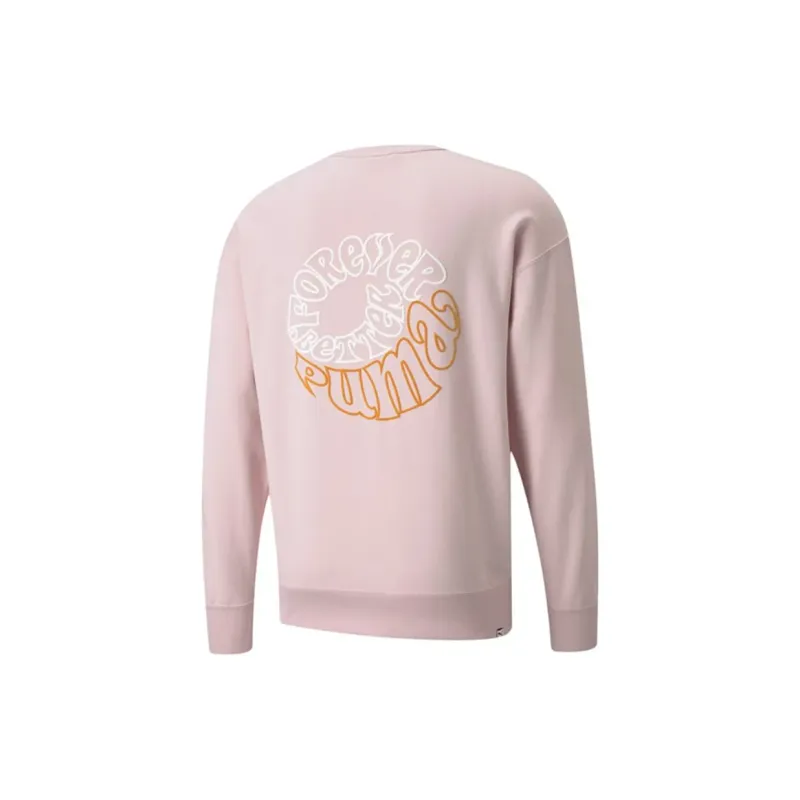 PUMA Sweatshirt Men's Pink Shopping Bag Included-2