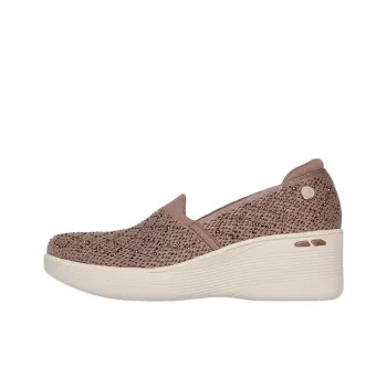 Martha Stewart x Skechers Pier Lite Anti-Slip Wear-Resistant Low-Top Casual Shoes Women's Mocha