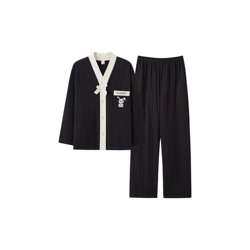 MADALLO Pajama Set Unisex Black-1