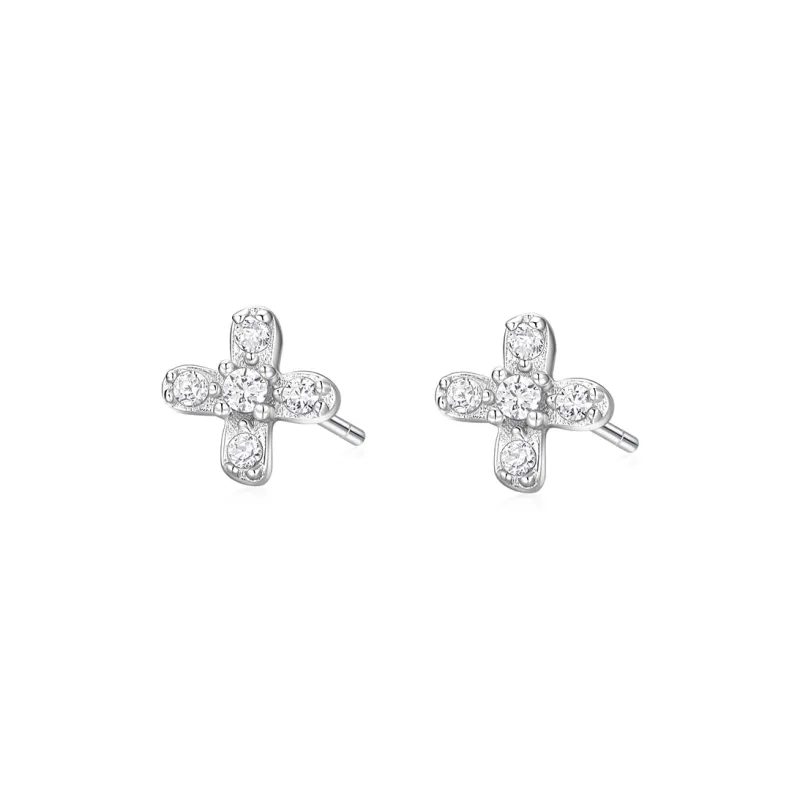 KADER 925 Sterling Silver Stud Earrings Women's Silver Girlfriend Anniversary Birthday Gift-2