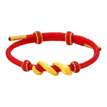 Lao Feng Xiang Gold Bracelet Women's