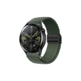 [Magnetic Clasp-Woven Loop]Green-Black Buckle
