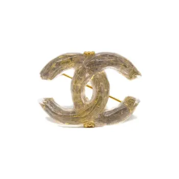 CHANEL 1999 CC-logo Brooch Pin