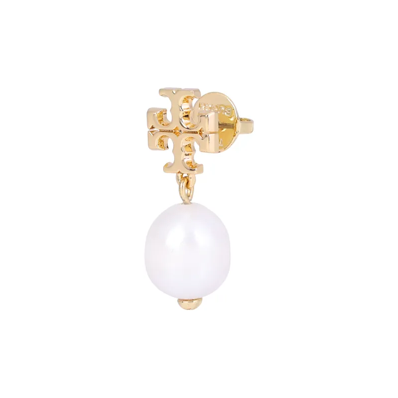TORY BURCH Kira Logo Charm Drop Earrings-3