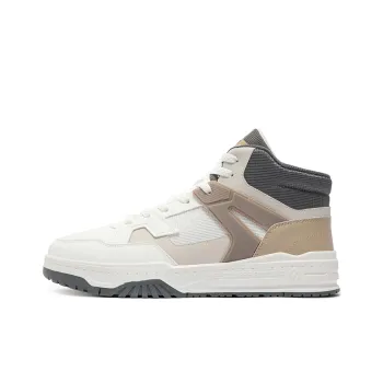 361° Cloud Journey SE Warm And Wear Resistant High Top Skateboard Shoes Men's White Gray