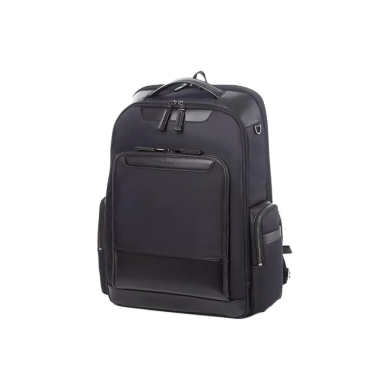 SAMSONITE Fabric With Synthetic Leather Backpack Large Size Women's Marine Blue-1