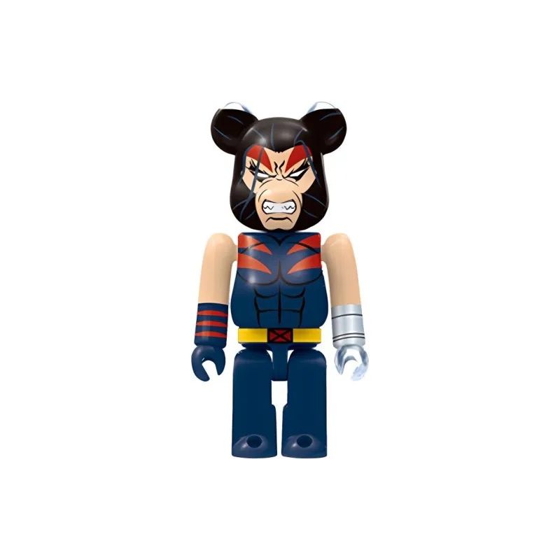 BE@RBRICK 100% Happy X MEN X Men Red Tank & Black Magician Trendy Figures 7cm-1