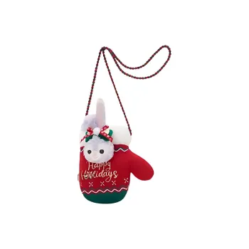 Disney 2023 Winter Duffy & Friends Series Acrylic Plush Shoulder Bag, Crossbody Bag Women's Red