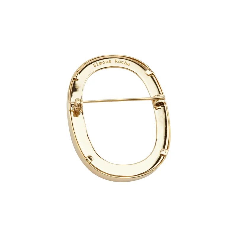 SIMONE ROCHA Embossed Porcelain Brooch-2