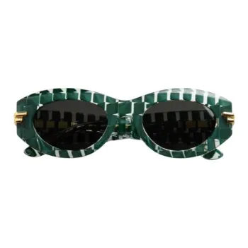 Bottega Veneta Acetate Square Sunglasses Women's Green
