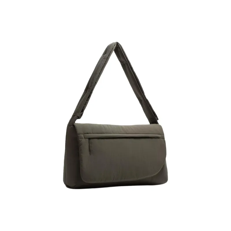 ZARA Nylon Crossbody Bag Shoulder Bag Extra Large Men's Khaki Green-1