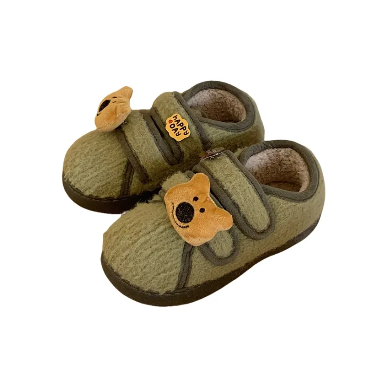 Thin Strips Cotton Slippers Women's, Light Brown-18