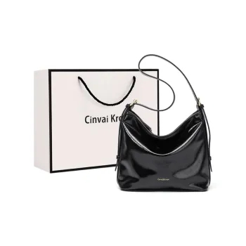 Simvay Clos PU With Synthetic Leather Tote Shoulder Bag Large Size Women's Black/Coffee