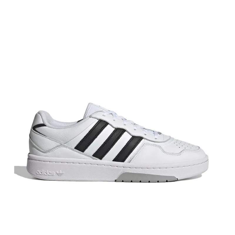 Adidas Originals Courtic Anti Slip Wear Resistant Low Top Skateboard Shoes Unisex White Black-1