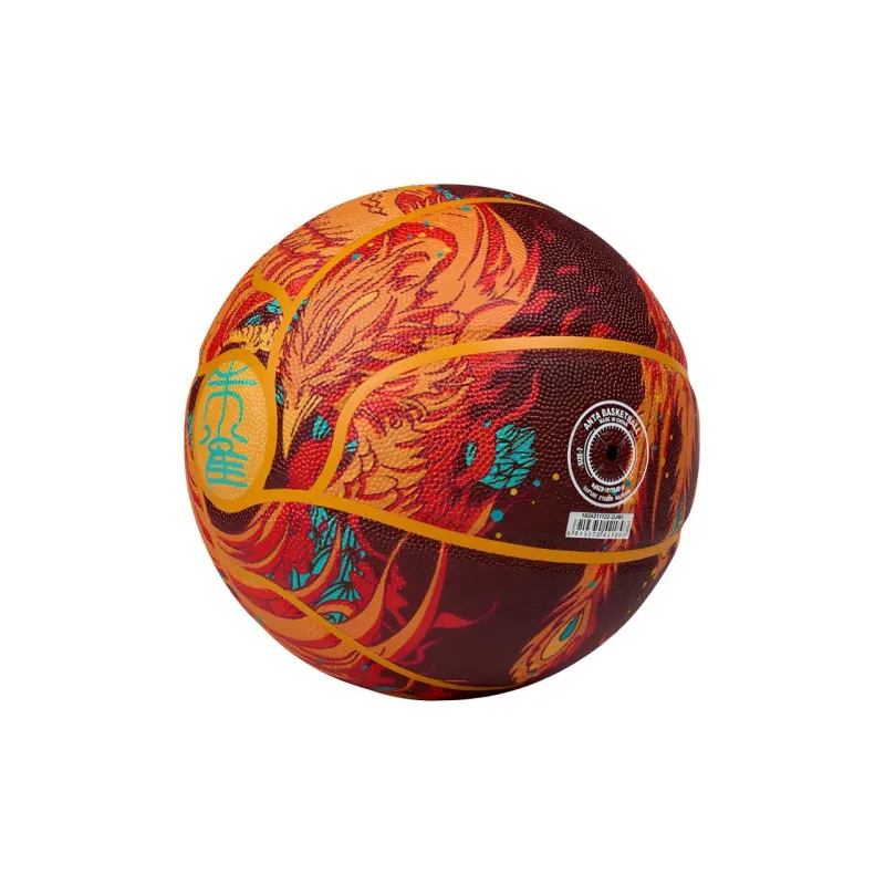 Anta Elixir PU Basketball Vermilion Size 7 Training Competition Unisex-2
