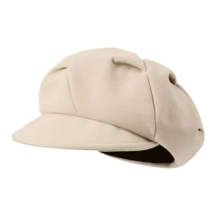 DUOLAN Polyester Berets Women's Black Ecru Khaki Coffee-2