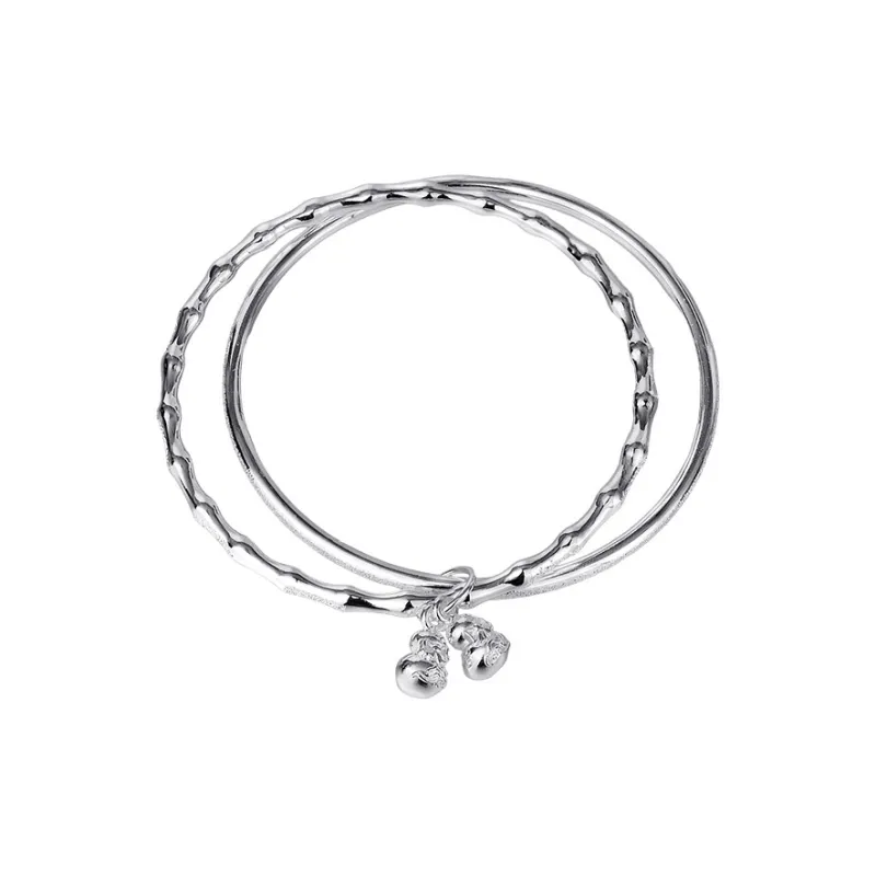 Ascending S999 Fine Silver Sterling Silver Bracelets Women's-0
