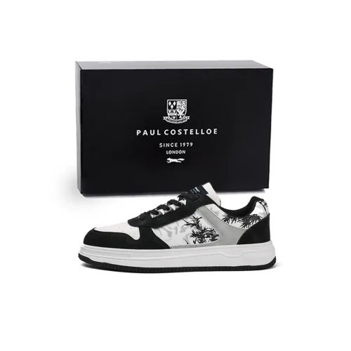 PAUL COSTELLOE Skateboard Shoes Unisex Low-Top White