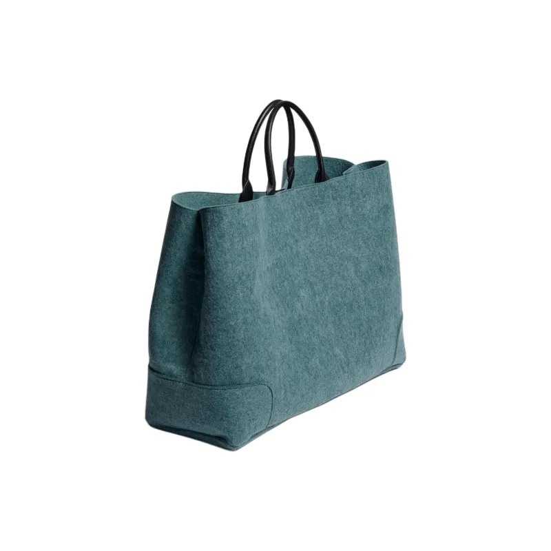 ZARA Polyester Tote Bag Shopping Bag Handbag Extra Large Women's Green-1