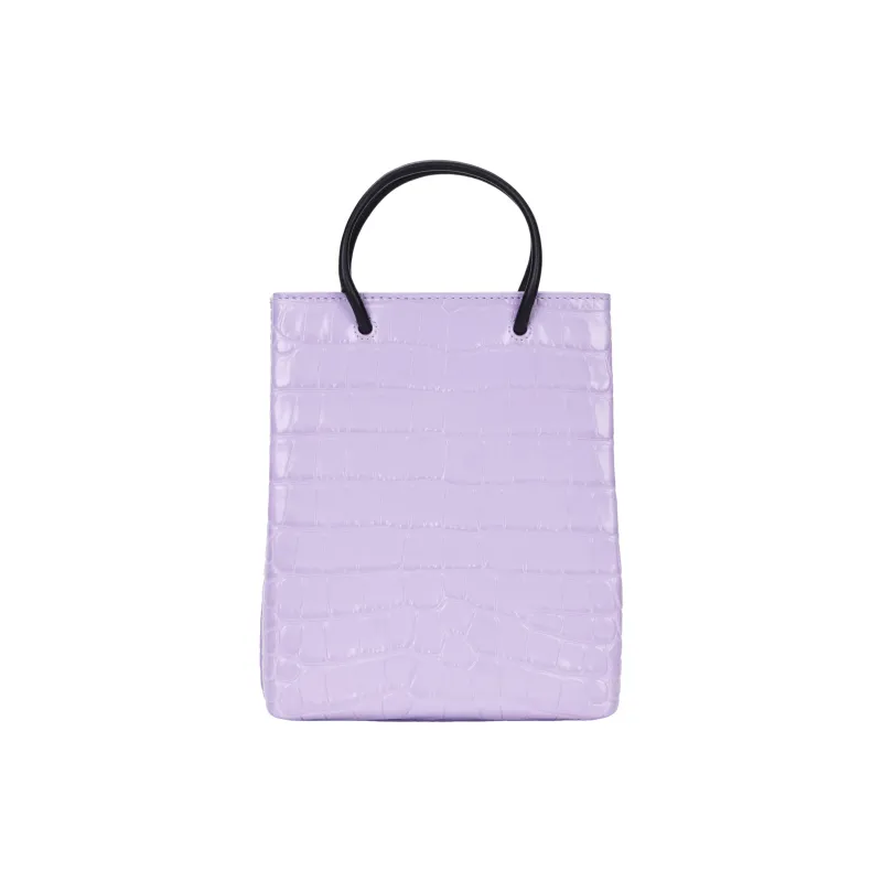 Balenciaga Logo Print Embossed Tote Bag-5