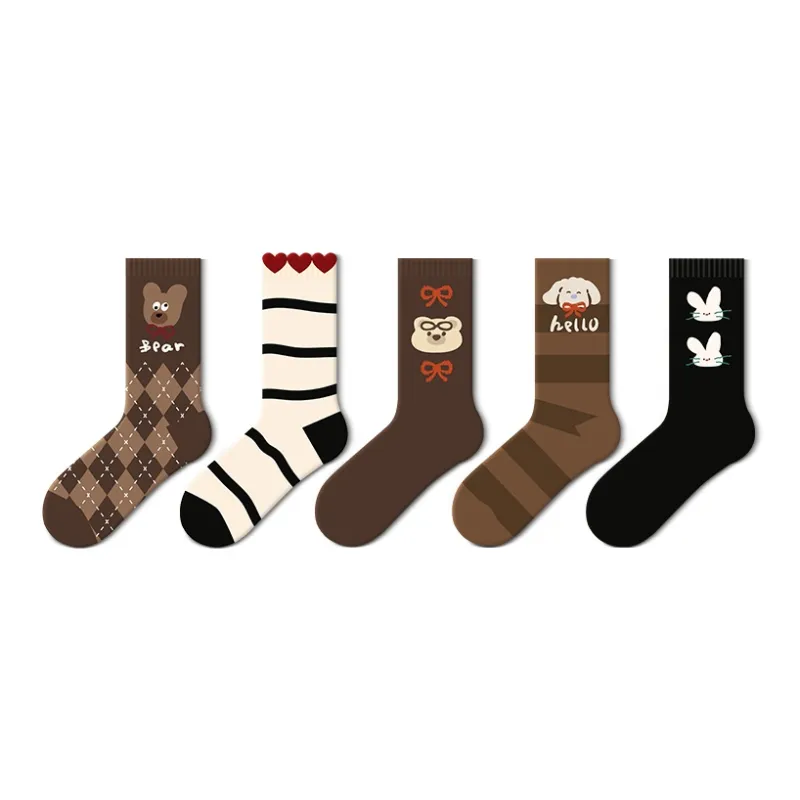 JKN Mid Calf Socks Women's 5 Pack-6