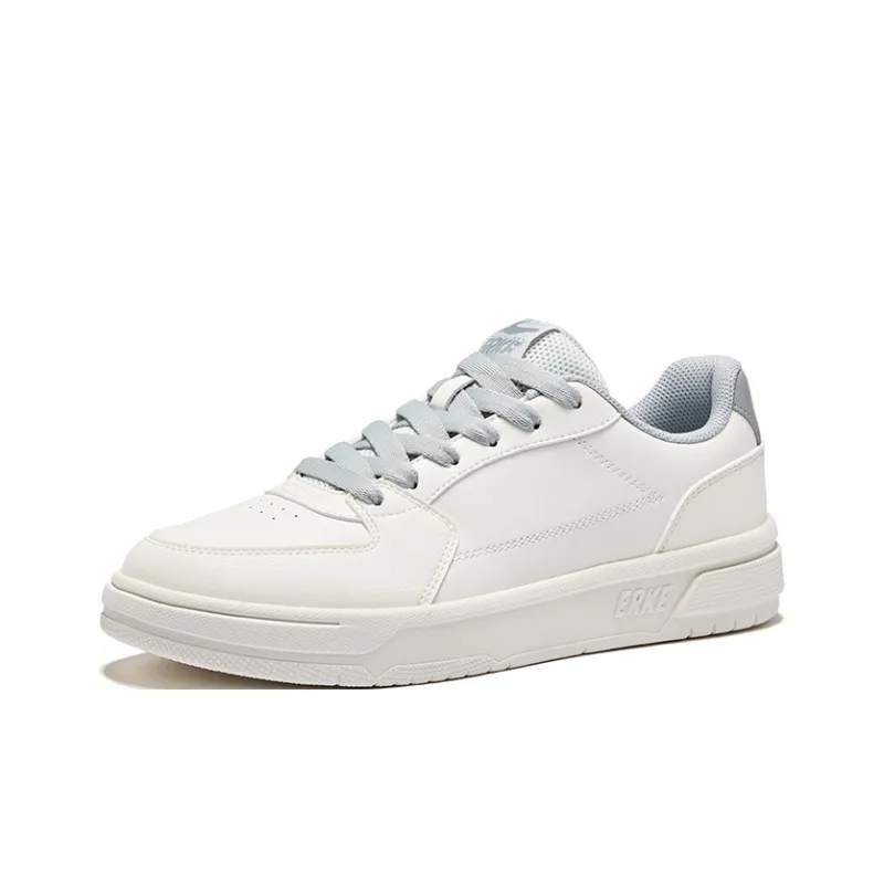 Erke Days And Abrasion Resistant Slip Resistant Low Top Skateboard Shoes Men's Microcrystal White Lunar Stone Gray-2