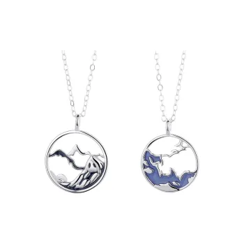 KLFOOK 999 Fine Silver Necklaces Unisex