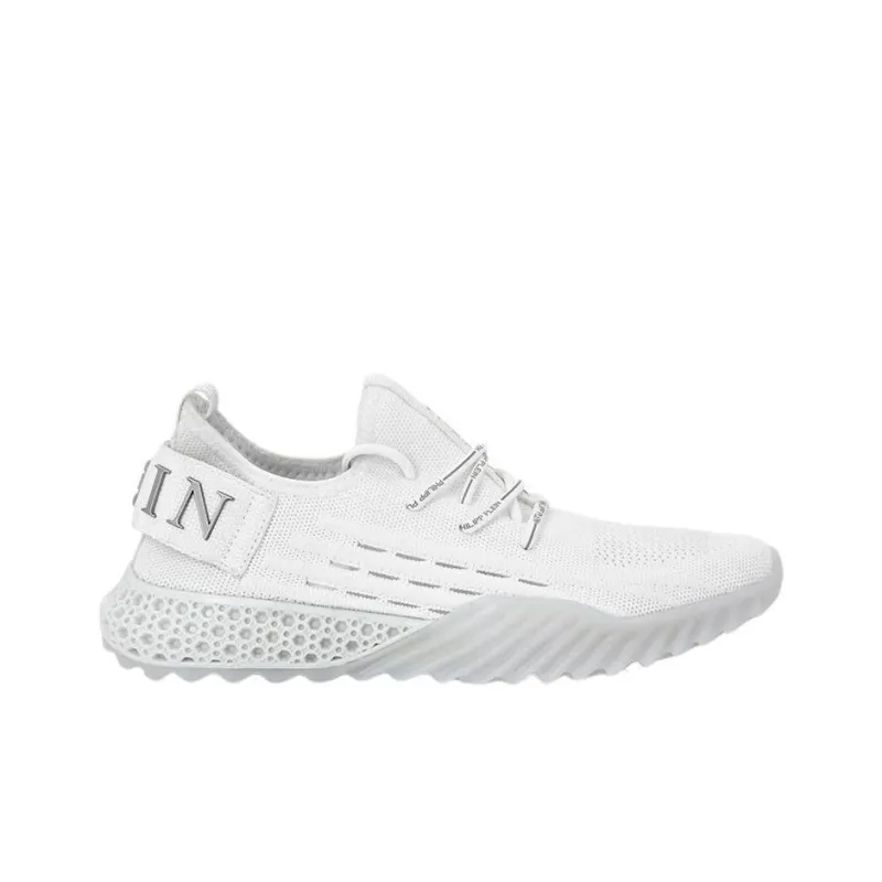 PHILIPP PLEIN Iconic Plein Low Top Athletic Shoes Unisex White-1