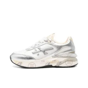 PREMIATA TIMELESS TRAINERS MOERUND 6993 Low Top Casual Shoes Women's Silver