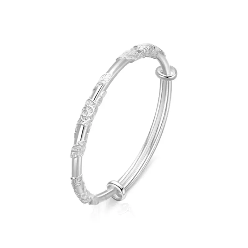 Zheng Tai Fook 999 Fine Silver Bangles Unisex-6