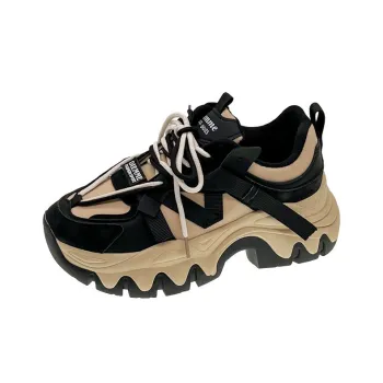 Yalu Shock Absorbers With Slip Resistant And Abrasion Resistant Properties Low Top Chunky Sneakers Women's