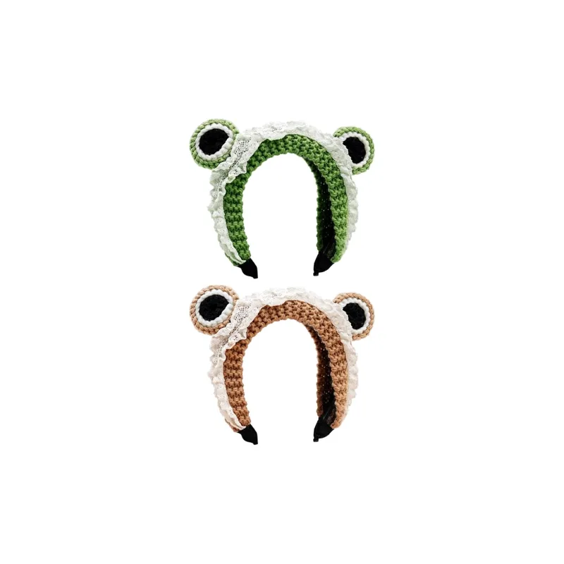 TBoML Knitting Wool Headbands Women's Green/Khaki-8