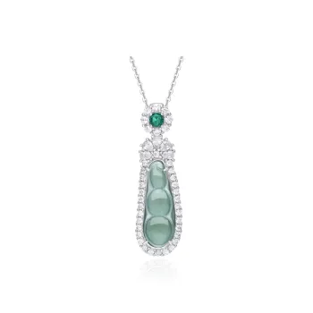 JINLIUFUJIXIANG Ice Glutinous Jadeite Necklaces Women's