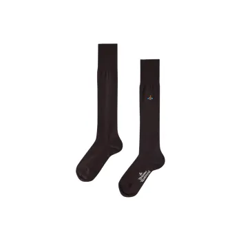 Vivienne Westwood FW24 Knee-High Socks Women's 1 Pack Brown