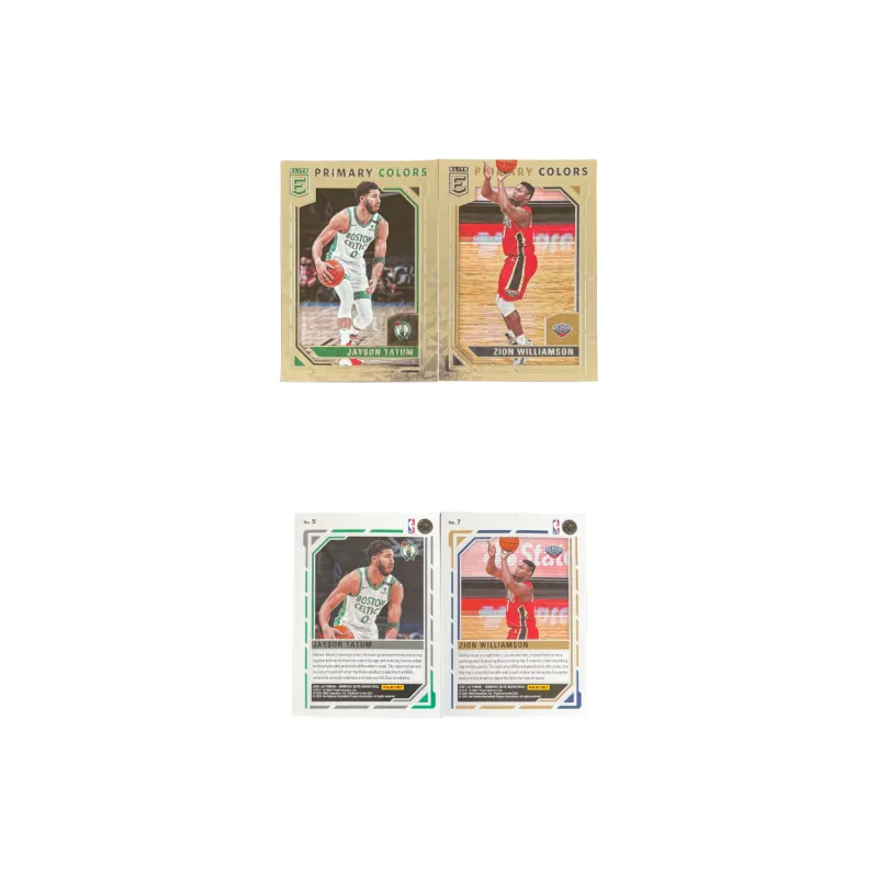 PANINI 2021 22 Elite Tatum+Zion Tekka Silver Parallel Star Player Cards Universal Acceptance Sports Cards 2 Pcs-2