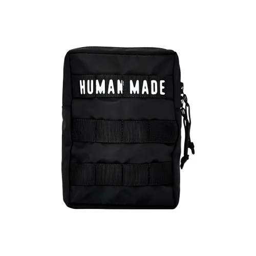 HUMAN MADE Nylon Shoulder Bag, Crossbody Bag Unisex Black