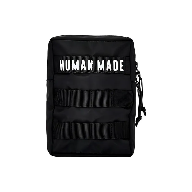 HUMAN MADE Nylon Shoulder Bag, Crossbody Bag Unisex Black-0