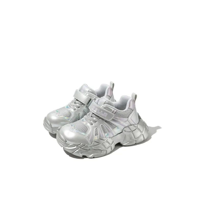 BELLE Low Top Kids Lifestyle Shoes Silver Kids-2