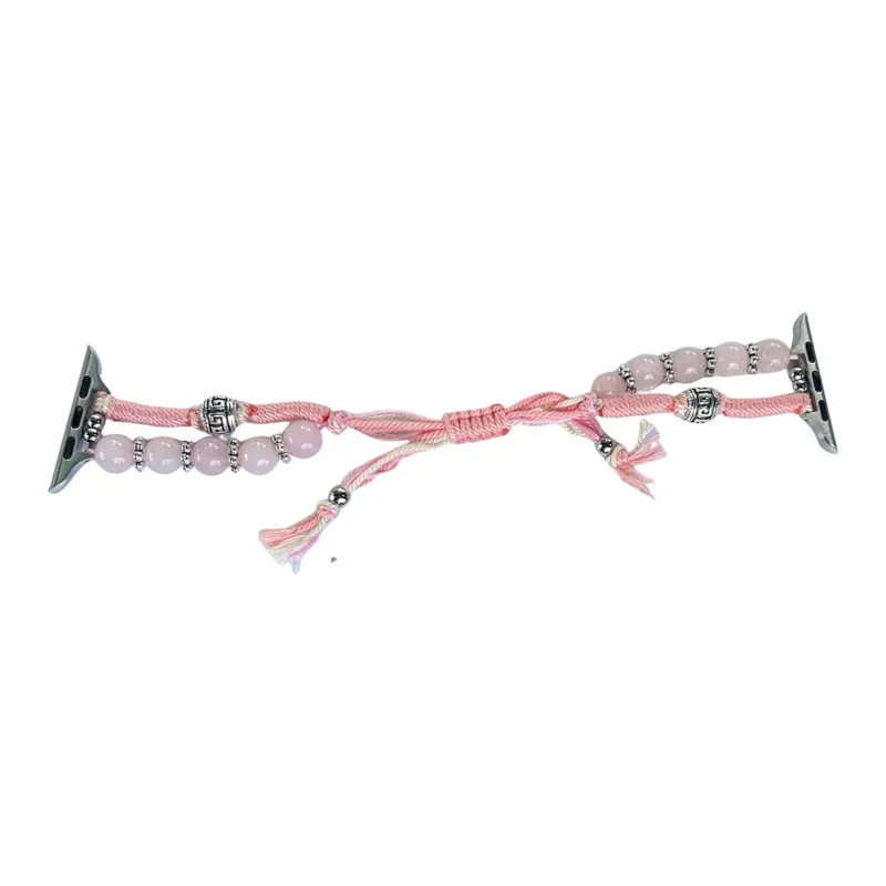NCFCK Watch Band Apple Compatibility Jute Rope Bead Material-5
