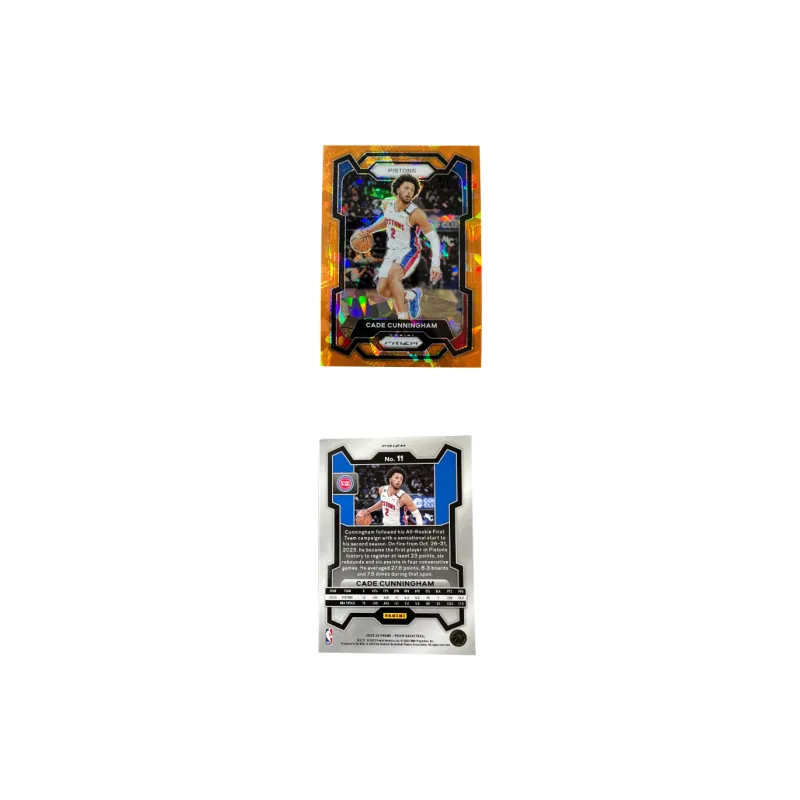 PANINI Pistons Core CC Cunningham Prizm Collection, Orange Crush, Draft Pick, Star Card, Rare Card Sports Cards 1 Pc-2