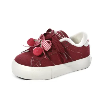 Cob Anti Slip Wear Resistant Low Top Skateboard Shoes Women's Red